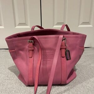 Vintage Coach Tote Bag and Matching Wristlet